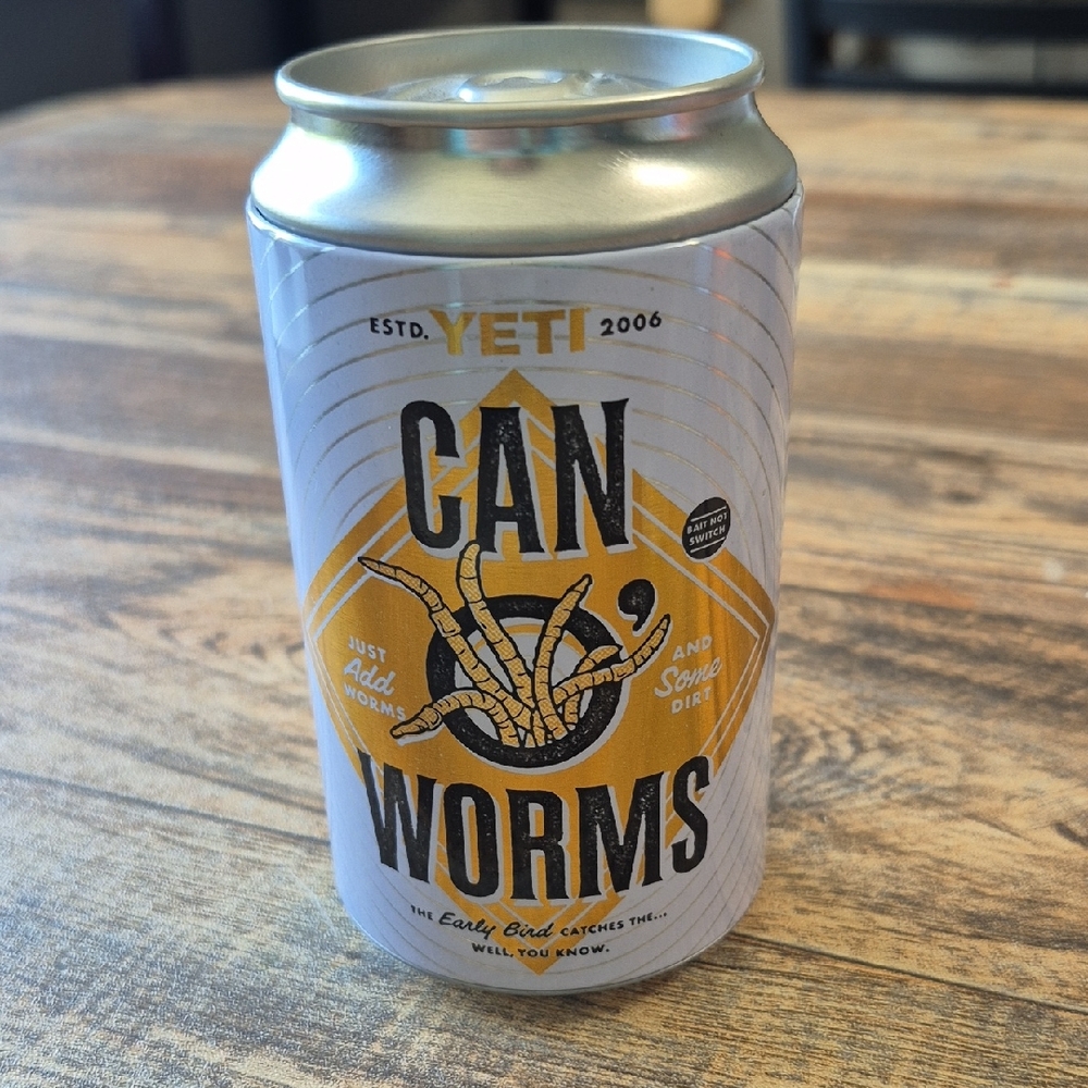 YETI Original 12 oz Faux Can "Can O' Worms" Limited Edition Brand New